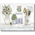 Kitchen Supplies I Wall Art - White/Green - 20 X 16