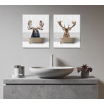 Bathtime Friends V Wall Art - Light Brown - 16 X 20