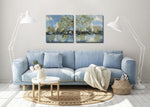 Summer Reflections I Wall Art - Blue/Green - 24 X 24