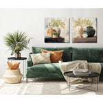Plants in Pots II Wall Art - Light Brown/Green - 24 X 24