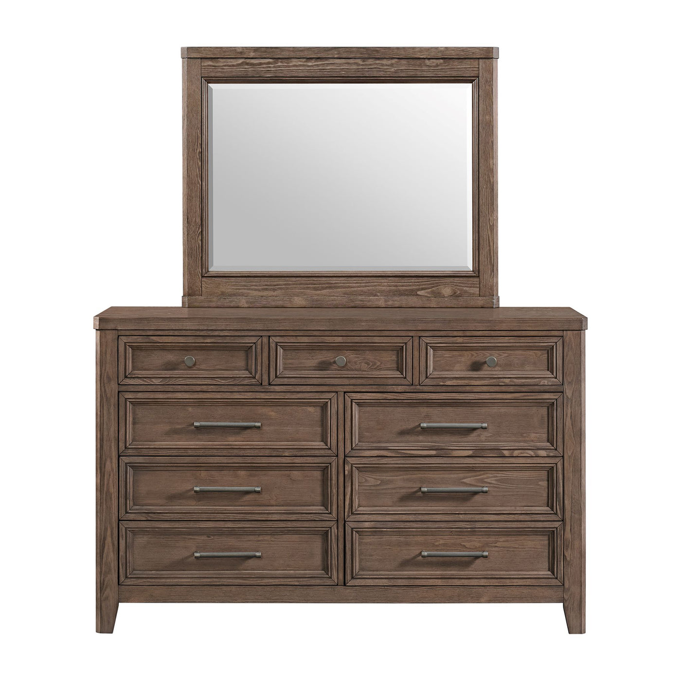 Carlson 9-Drawer Dresser - Weathered Chestnut