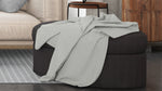 Cotton House Twin Textured Blanket - Grey
