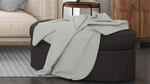 Cotton House King Textured Blanket - White