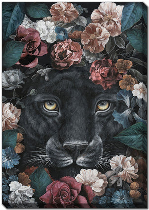 Panther I Wall Art - Multi-Colour - 28 X 40