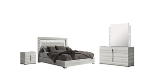 Carrara 6-Piece Queen Bed Package - Grey, White