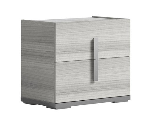 Carrara Night Table - Grey, White