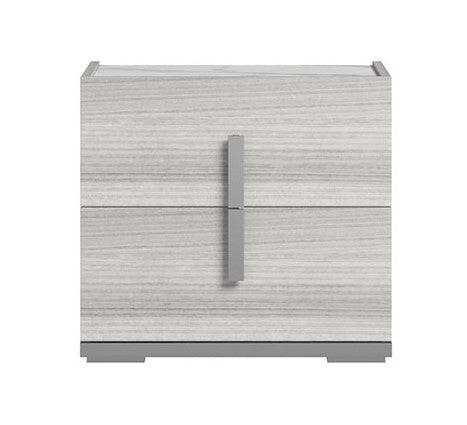 Carrara Night Table - Grey, White
