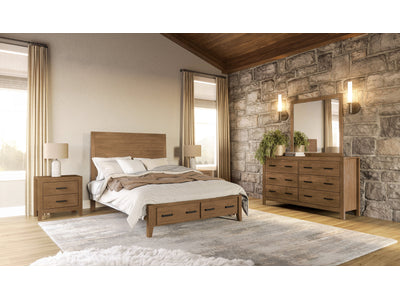 Palm Harbour 6-Piece Full Bedroom Package - Rustic Natural