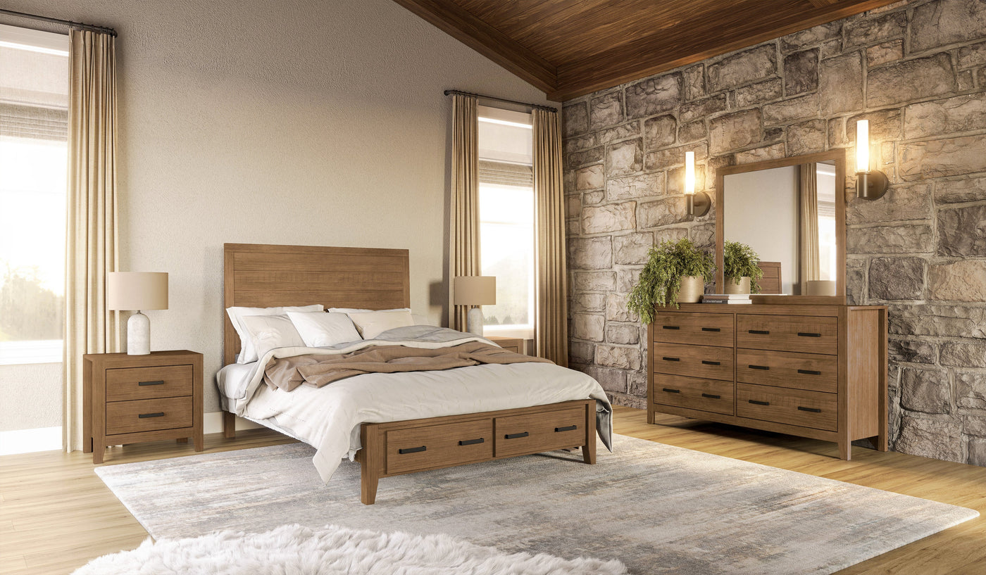 Palm Harbour 6-Piece Queen Bedroom Package - Rustic Natural