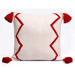 Aydin I 20" x 20" Decorative Cushion - Red/Natural