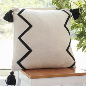 Aydin I 20" x 20" Decorative Cushion - Black/Natural