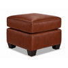City Leather Ottoman - Brown