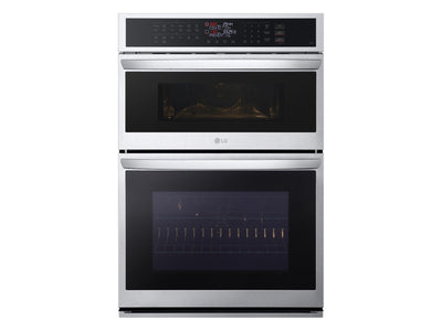 LG Smudge-Proof Stainless Steel Smart Combination Wall Oven with Fan Convection and Air Fry (6.4 Cu. Ft) - WCEP6423F