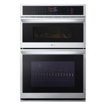 LG Smudge Resistant Stainless Steel Smart Combination Wall Oven with Fan Convection and Air Fry (6.4 Cu. Ft) - WCEP6423F