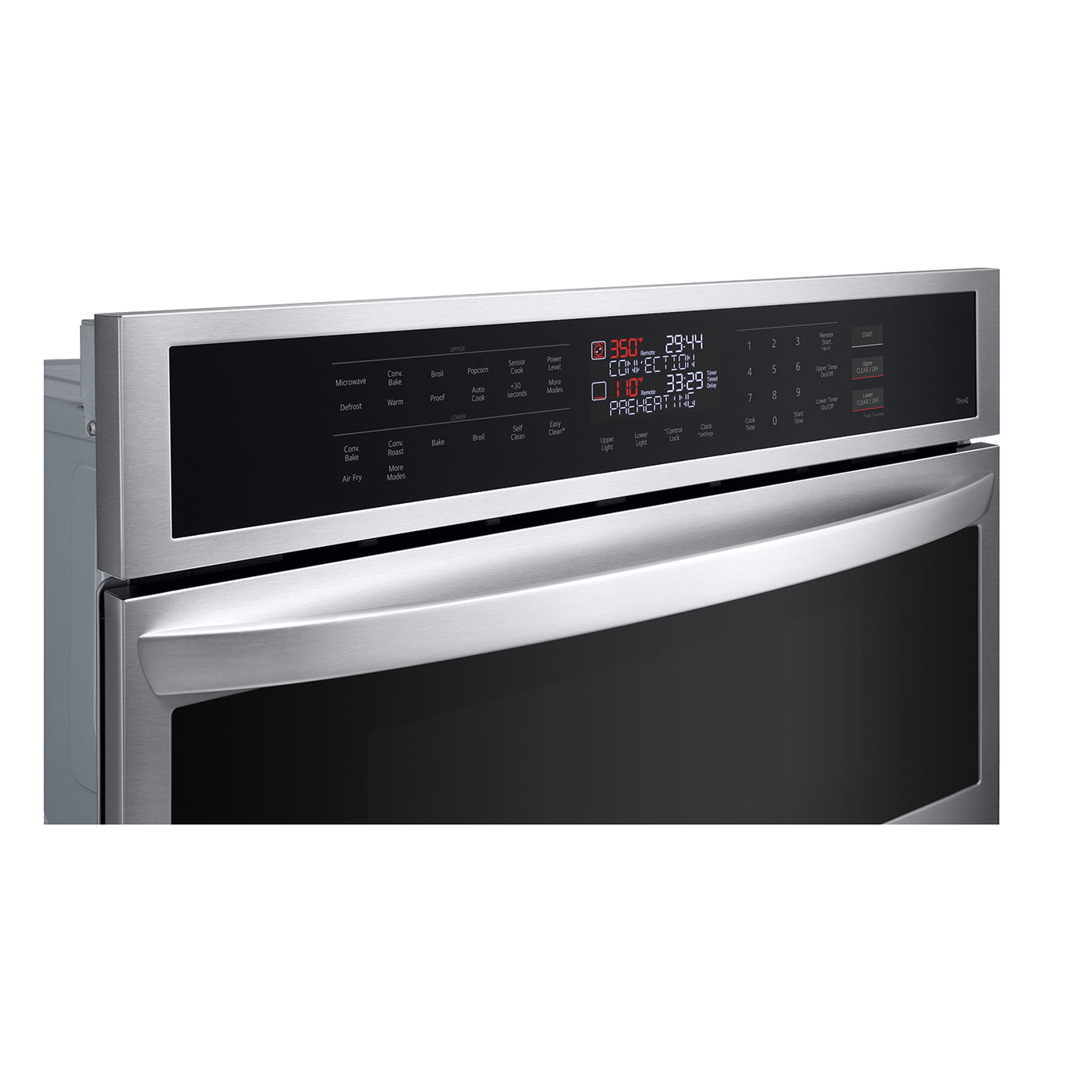 LG Smudge-Proof Stainless Steel Smart Combination Wall Oven with Fan Convection and Air Fry (6.4 Cu. Ft) - WCEP6423F