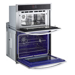 LG Smudge Resistant Stainless Steel Smart Combination Wall Oven with Fan Convection and Air Fry (6.4 Cu. Ft) - WCEP6423F