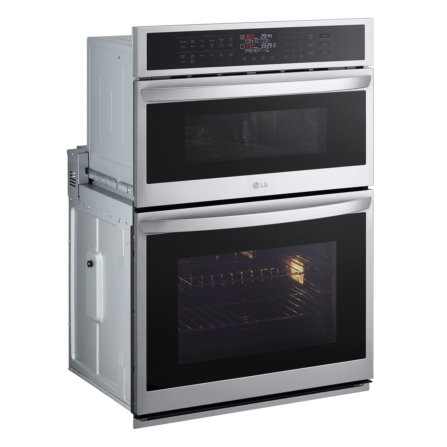 LG Smudge Resistant Stainless Steel Smart Combination Wall Oven with Fan Convection and Air Fry (6.4 Cu. Ft) - WCEP6423F