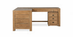 Plum Creek 70" Corner Desk and Filing Cabinet Set - Sierra Brown