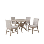 Sassari Upholstered Dining Chair - Taupe, Beige