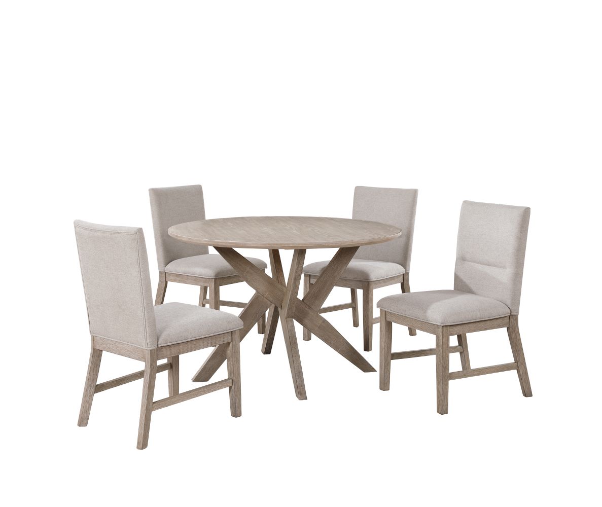 Sassari Upholstered Dining Chair - Taupe, Beige