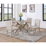 Sassari 5-Piece Dining Set - Taupe, Beige