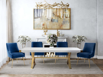 Zinna 5-Piece Dining Set - Navy
