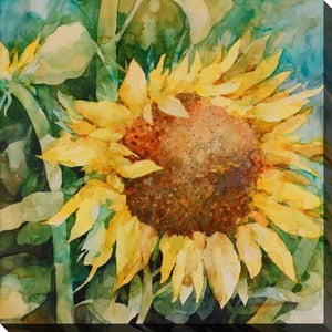 Sunflower I Wall Art - Yellow/Green - 30 X 30