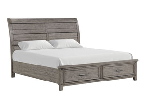 Dahlia 3-Piece Queen Storage Bed - Grey