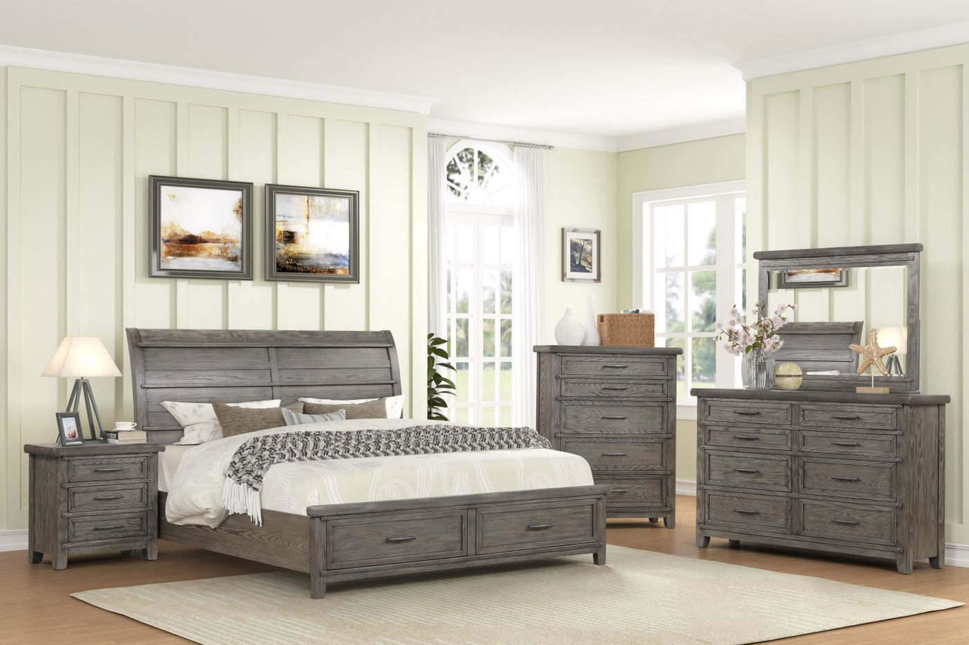 Dahlia 8 Drawer Dresser - Grey