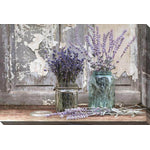 Lavender In a Glass Pot Canvas Wall Art - 30 X 45