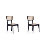 Stensby Dining Chair - Black/Natural Cane - Set of 2