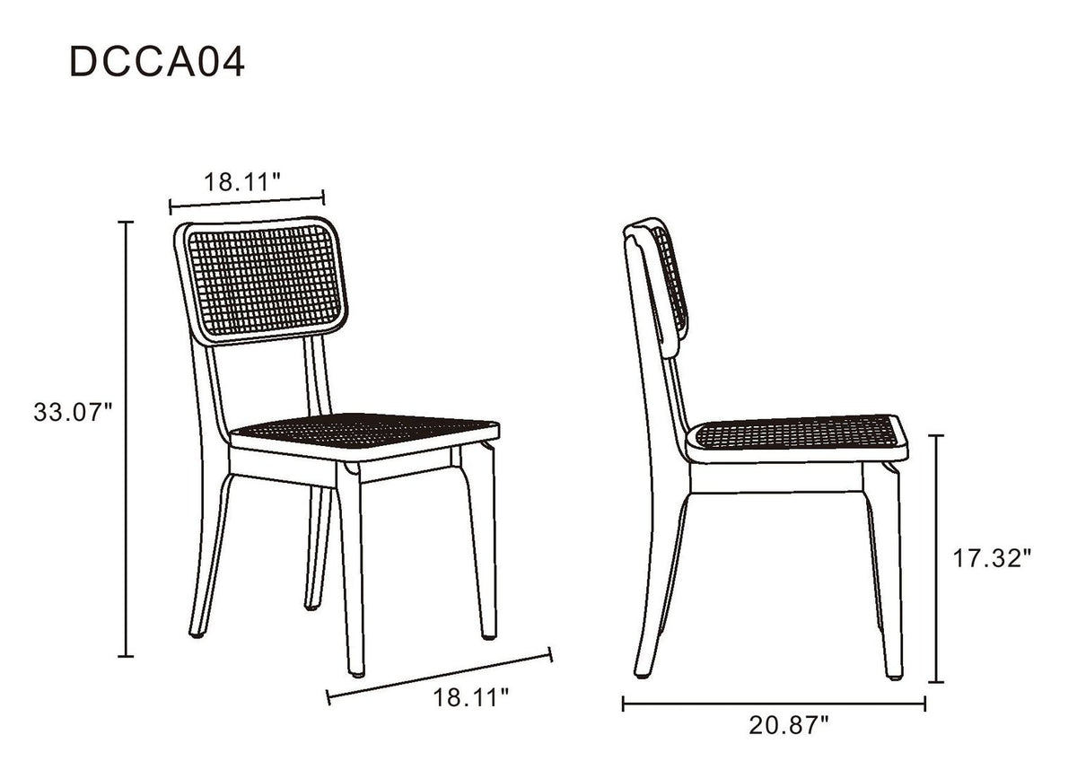 Stensby Dining Chair - Nature Cane- Set of 2
