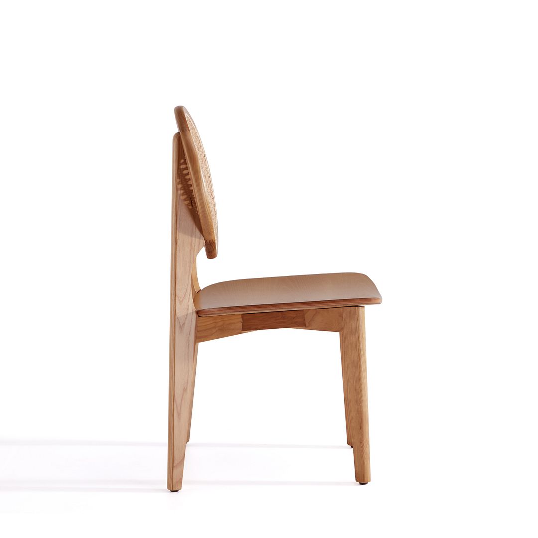 Koldby Round Dining Chair Nature Cane Set of 2 Leons.ca Leon's