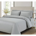 Cotton House 3-Piece King Bamboo Duvet Cover Set - Silver