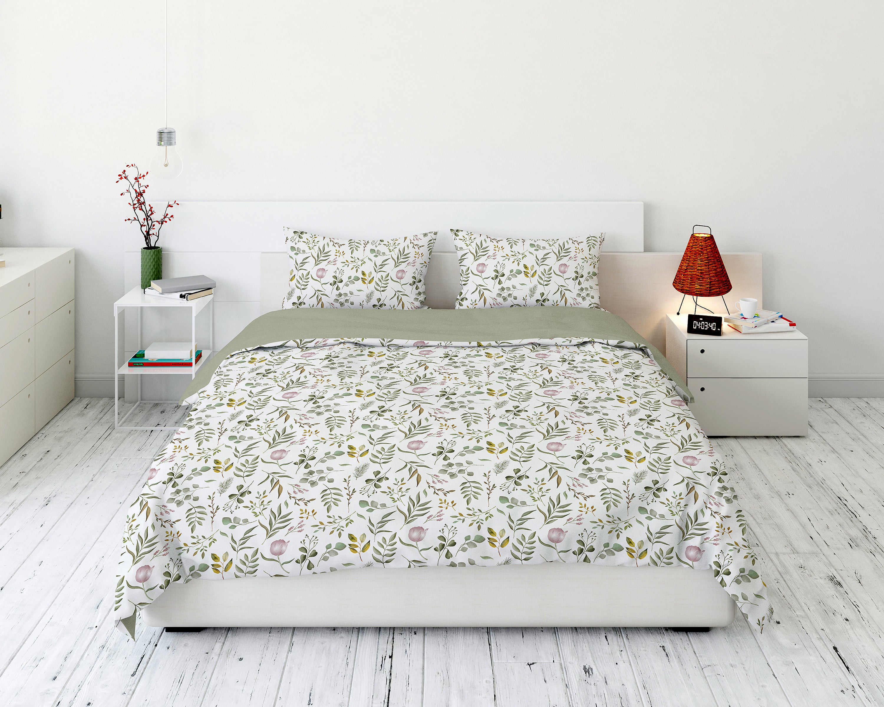 Cotton House 3-Piece King Duvet Cover Set - Enchanted Foliage