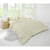 Cotton House 3-Piece Queen Duvet Cover Set - Beige