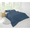 Cotton House 3-Piece Full Duvet Cover Set - Blue