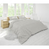 Cotton House Twin Duvet Cover Set - Silver