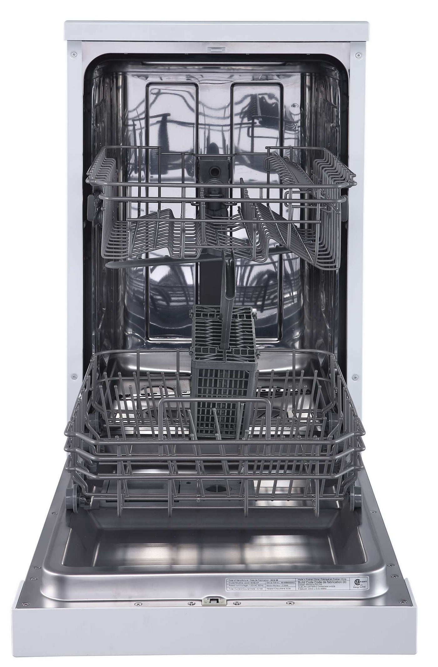 Danby White 18″ Portable Dishwasher - DDW1805EWP