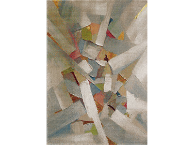 L2 Decor Diamond Area Rug 5' x 8' with Underpad - Beige