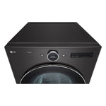 LG Black Steel Front Load Washer with AI DD™ 2.0 and LCD Knob (5.8 cu. ft) & Ultra Large Capacity Smart Front Load Dryer with Built-In Intelligence & TurboSteam® (7.4 cu. ft) - WM6700HBA/DLEX6700B
