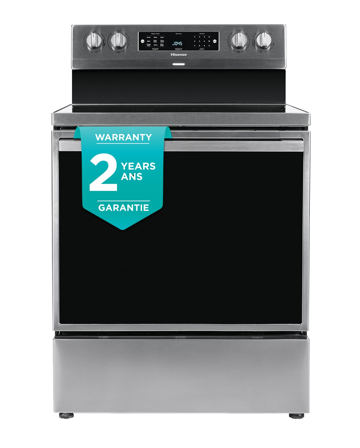 Hisense Stainless Steel Range True Convection with 11 Baking Programs Including Air Fry (5.8 Cu. Ft) - HBE3501CPS