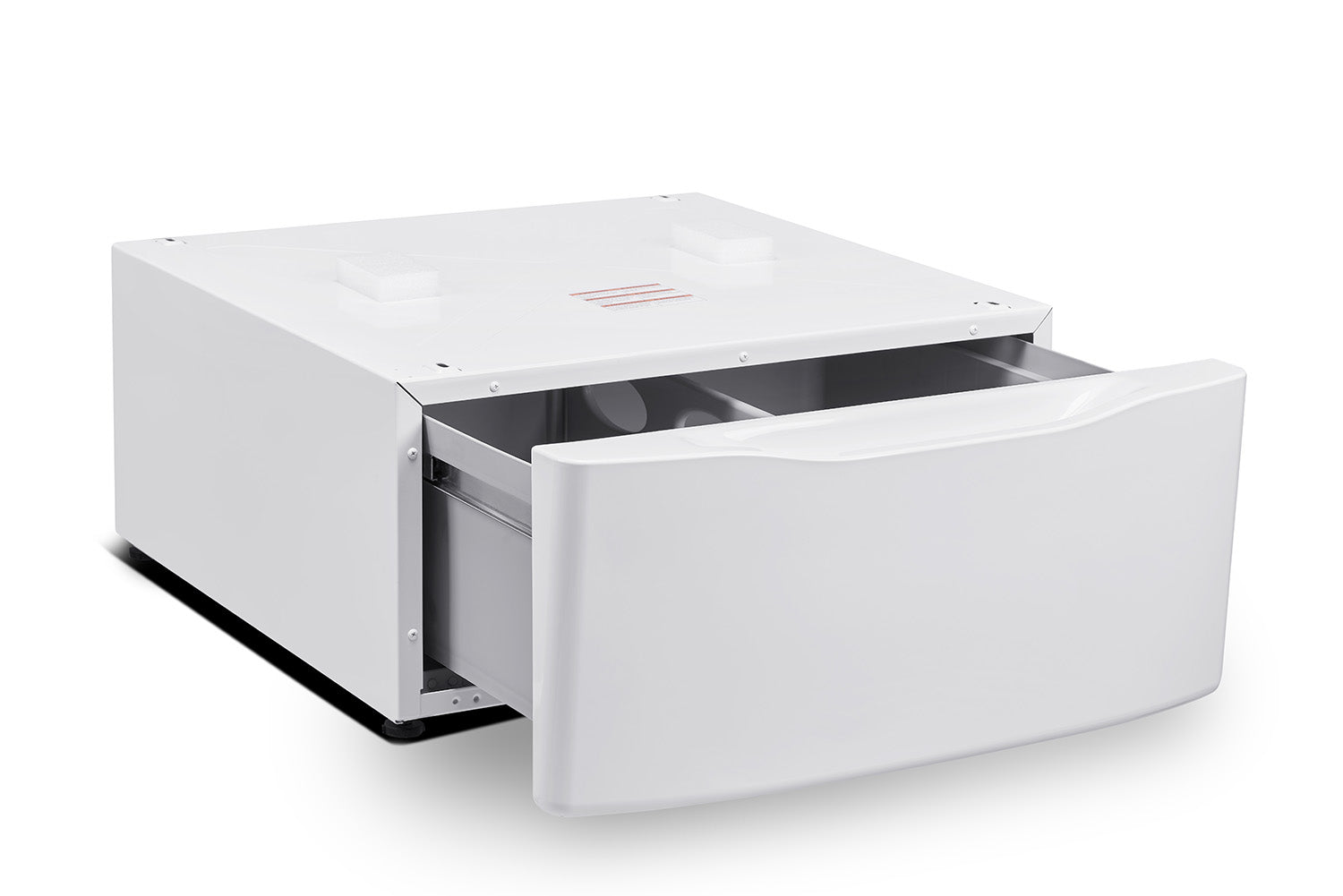 L2 White 27" Laundry Pedestal and Storage Drawer for L2 Front-Load Washer and Dryer - TLP1WW