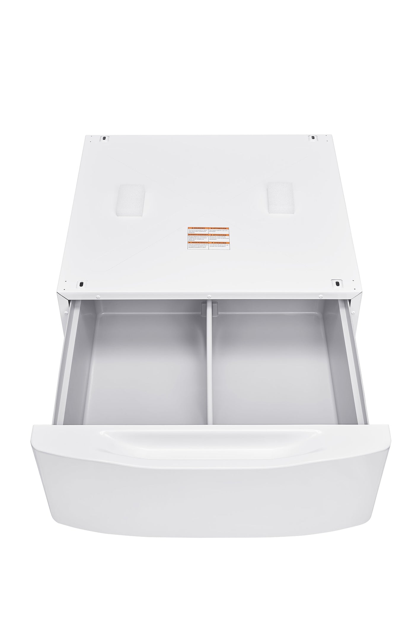 L2 White 27" Laundry Pedestal and Storage Drawer for L2 Front-Load Washer and Dryer - TLP1WW