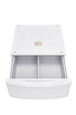 L2 White 27" Laundry Pedestal and Storage Drawer for L2 Front-Load Washer and Dryer - TLP1WW