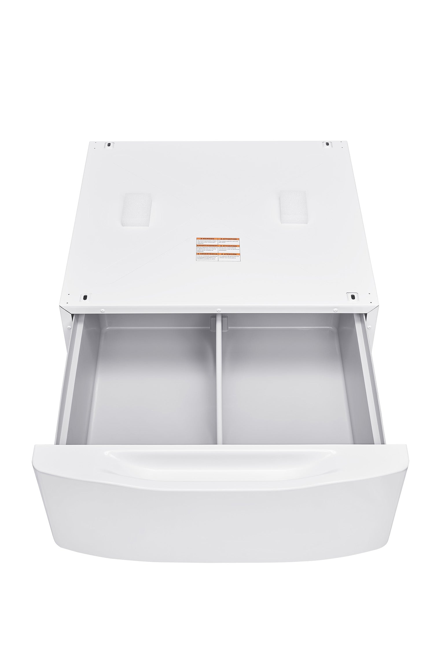 L2 White 27" Laundry Pedestal and Storage Drawer for L2 Front-Load Washer and Dryer - TLP1WW