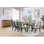 Freye 7-Piece Dining Set - Black, Brown