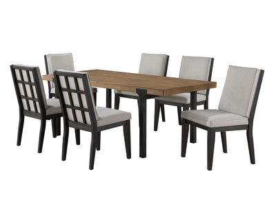 Freye 7-Piece Dining Set - Black, Brown