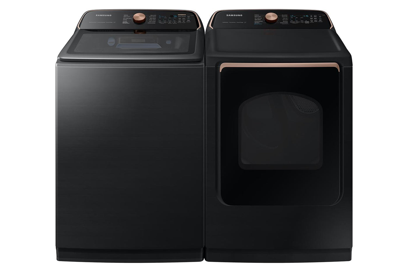 Samsung Black Stainless Smart Electric Dryer with Pet Care Dry (7.4cu.ft) - DVE54CG7550VAC