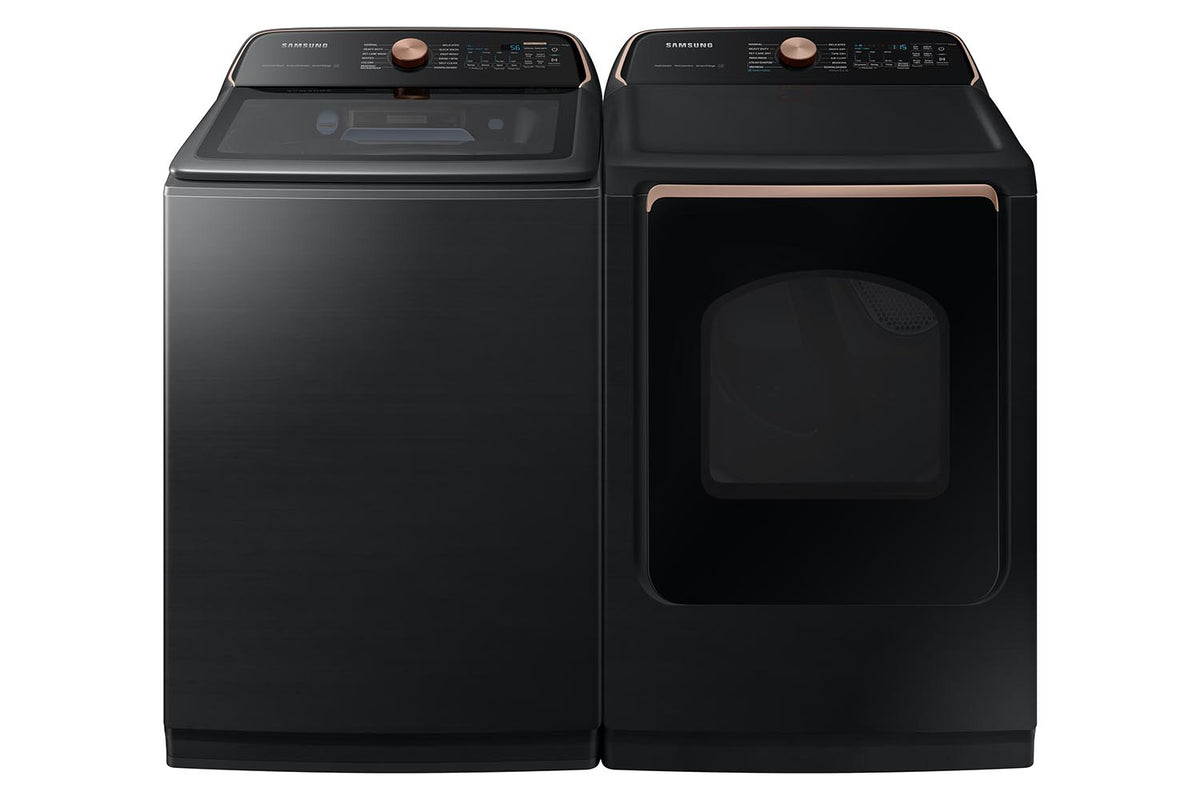 Samsung Black Stainless Smart Electric Dryer with Pet Care Dry (7.4cu